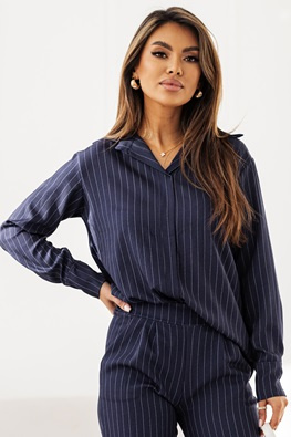 MOON KOSZULA DAMSKA 8254A - GRANATOWY