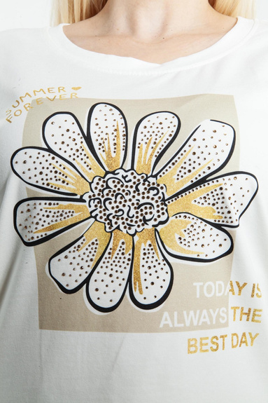 SABRA KOSZULKA DAMSKA STOKROTKA 24Y09B0117 - BEŻ