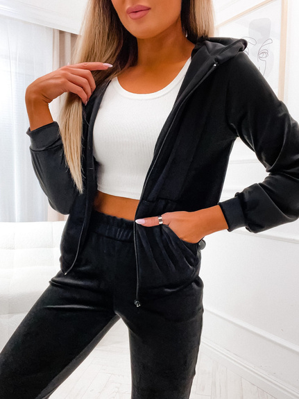 MOON KOMPLET DRES WELUROWY ZAMEK 829