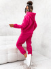 MOON KOMPLET DRES BAWEŁNIANY OCIEPLANY 82143 - FUKSJA