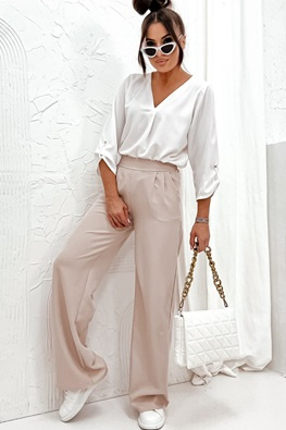 MOON SPODNIE 8247 - BEŻOWY