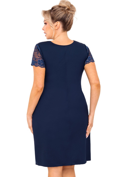 DONNA KOSZULA NOCNA LIVIA PLUS - GRANATOWY