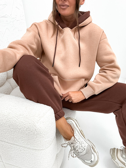 MOON KOMPLET DRES BAWEŁNIANY OCIEPLANY VE102