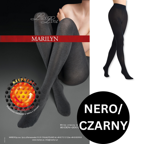 MARILYN RAJSTOPY EXCLUSIVE KEEP HEAT - CZARNY
