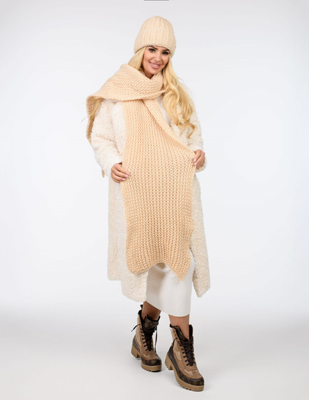 LEMA KOMPLET DAMSKI GRUBY DALIA CZAP+SZAL