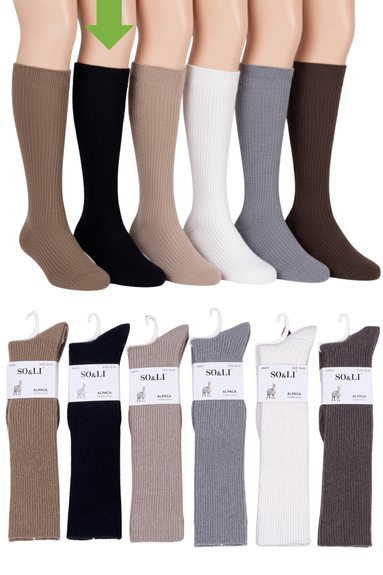 SOLI PODKOLANÓWKI WEŁNIANE AN001