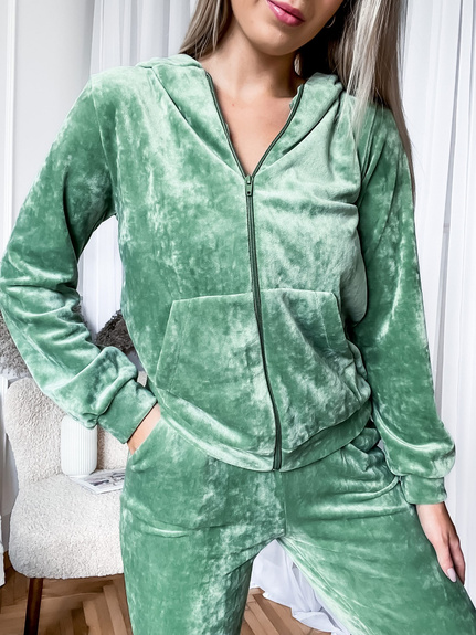 MOON KOMPLET DRES WELUROWY ZAMEK 829