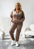 MOON KOMPLET DRES WELUROWY 772 PLUS SIZE