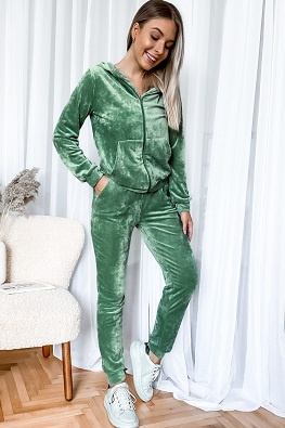 MOON KOMPLET DRES WELUROWY ZAMEK 829