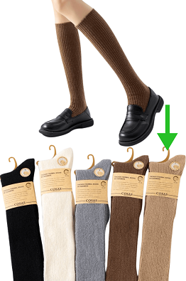 COSAS PODKOLANÓWKI DAMSKIE KASZMIROWE BDP8-95 beżowy