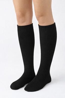 AURA.VIA PODKOLANÓWKI DAMSKIE WEŁNA 2176