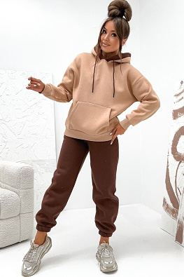 MOON KOMPLET DRES BAWEŁNIANY OCIEPLANY VE102