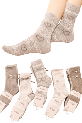 COSAS SKARPETKI DAMSKIE KASZMIROWE LM18-522 4PAK