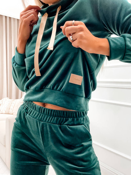 MOON KOMPLET DRES WELUROWY 637