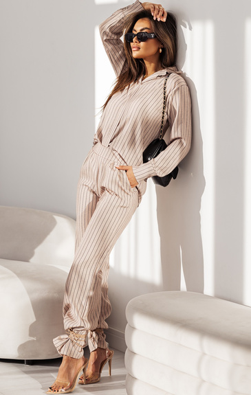 MOON SPODNIE 8254B - BEŻOWY