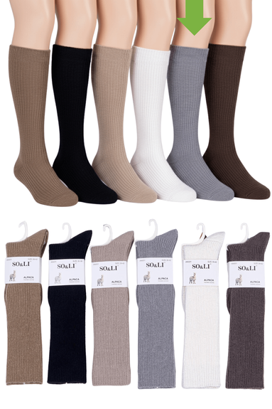 SOLI PODKOLANÓWKI WEŁNIANE AN001