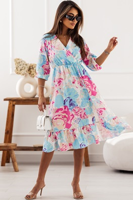 MOON SUKIENKA 704 - NIEBIESKI