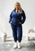 MOON KOMPLET DRES WELUROWY 772 PLUS SIZE