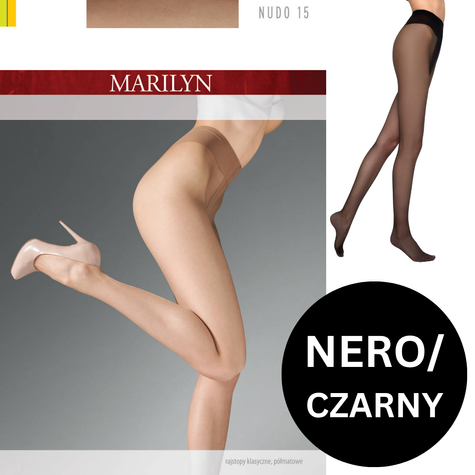 MARILYN RAJSTOPY NUDO 15 NERO