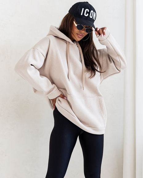 MOON BLUZA DAMSKA 82131 - BEŻOWY