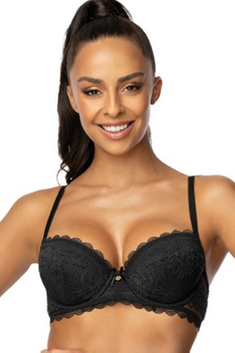 MAT BIUSTONOSZ PUSH UP M-0198/11/1 ESTELLE - CZARNY