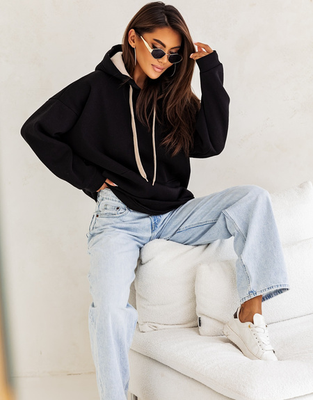 MOON BLUZA DAMSKA 82131 - CZARNY