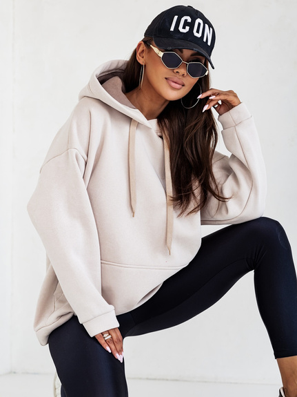 MOON BLUZA DAMSKA 82131 - BEŻOWY