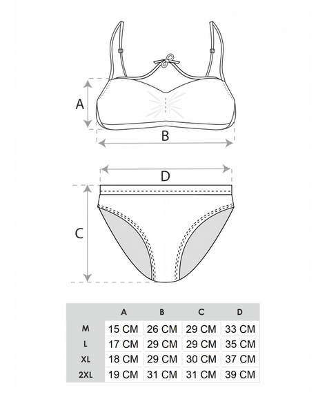 YOCLUB STRÓJ KĄPIELOWY DWUCZĘŚCIOWY LKD64