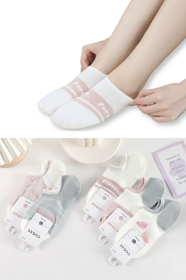 COSAS STOPKI DAMSKIE BAWEŁNIANE LM23-191 5PAR - MIX KOLOR