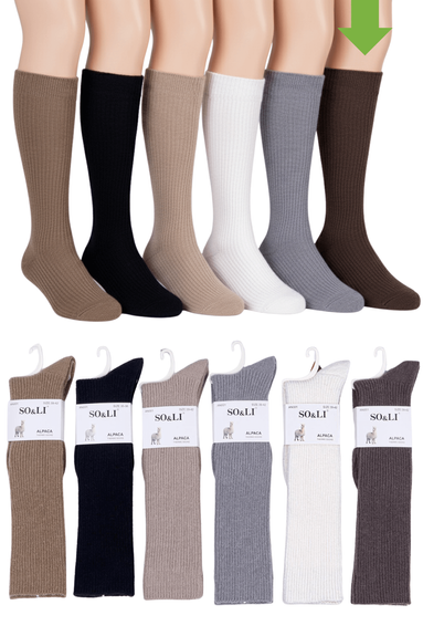 SOLI PODKOLANÓWKI WEŁNIANE AN001