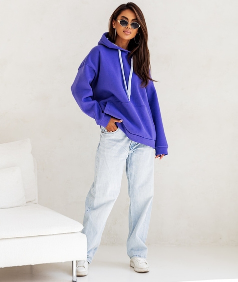 MOON BLUZA DAMSKA 82131 - FIOLETOWY