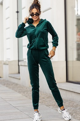 MOON KOMPLET DRES WELUROWY ZAMEK 829