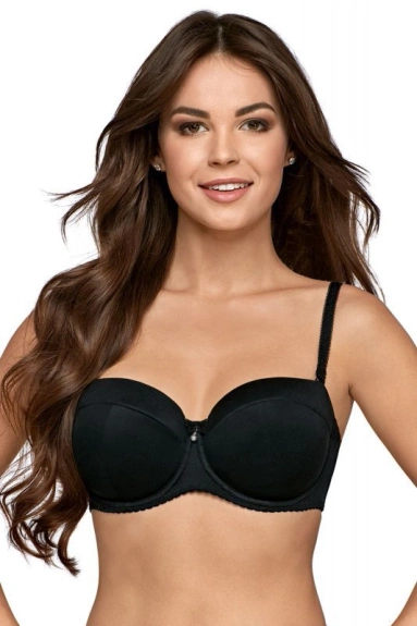 AVA BIUSTONOSZ BARDOTKA 1787 - CZARNY