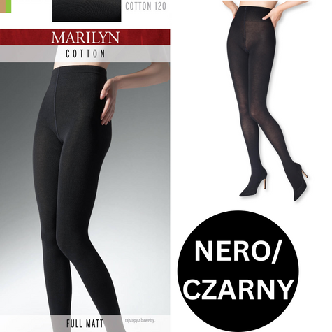 MARILYN RAJSTOPY COTTON 120 nero