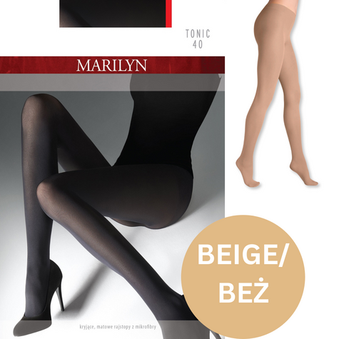 MARILYN RAJSTOPY TONIC 40 - BEŻ