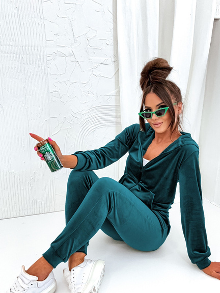 MOON KOMPLET DRES WELUROWY ZAMEK 829