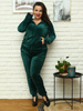 MOON KOMPLET DRES WELUROWY 8216 PLUS SIZE
