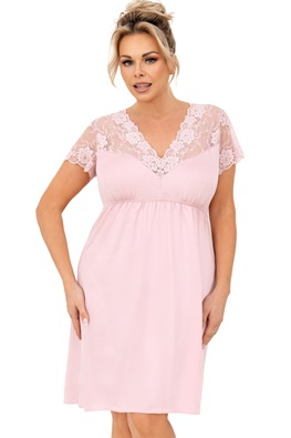 DONNA KOSZULA NOCNA LIVIA PLUS - PUDROWY