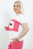 SABRA KOSZULKA DAMSKA Z KOLOROWYM PASEM 24Y09B0131 - FUKSJA
