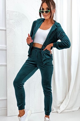 MOON KOMPLET DRES WELUROWY ZAMEK 829