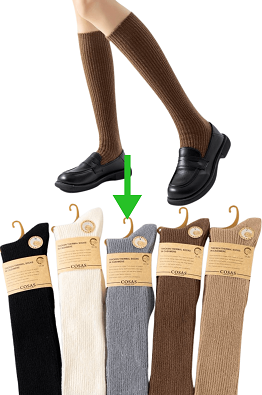 COSAS PODKOLANÓWKI DAMSKIE KASZMIROWE BDP8-95 szary