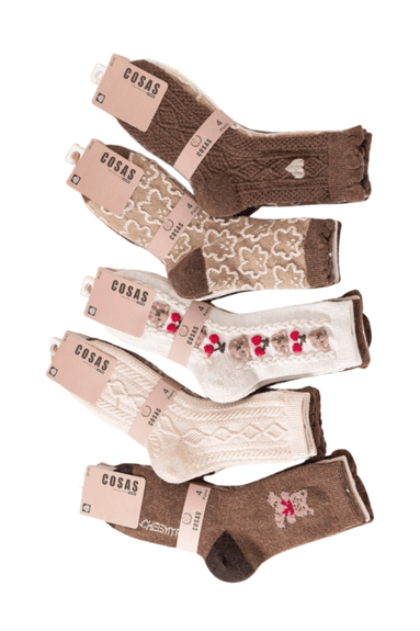 COSAS SKARPETKI DAMSKIE WEŁNIANE BDP60-64 4PARY