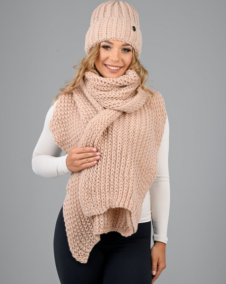 LEMA KOMPLET DAMSKI GRUBY DALIA CZAP+SZAL