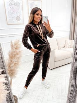 MOON KOMPLET DRES WELUROWY 637