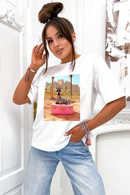 MOON T-SHIRT DAMSKI 0104