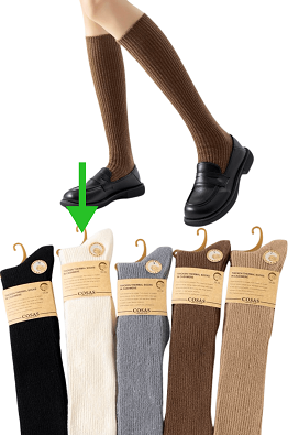 COSAS PODKOLANÓWKI DAMSKIE KASZMIROWE BDP8-95 krem