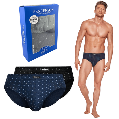 HENDERSON SLIPY MĘSKIE 1440 2PAK MIX KOLOR 3XL-5XL