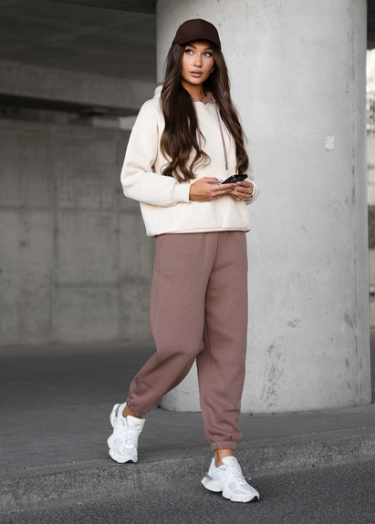 MOON KOMPLET DRES BAWEŁNIANY OCIEPLANY VE102