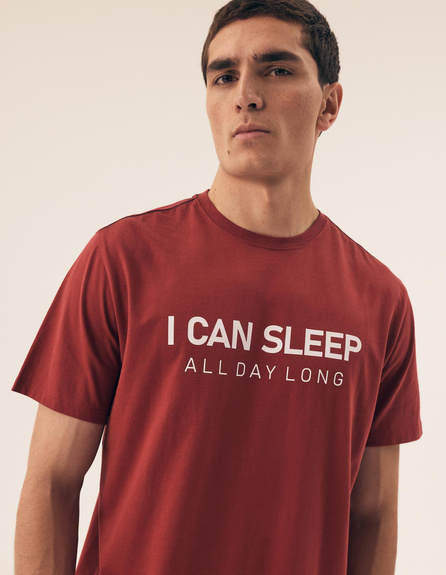 HENDERSON PIŻAMA MĘSKA 42614 SLEEPER - BORDO