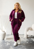 MOON KOMPLET DRES WELUROWY 772 PLUS SIZE